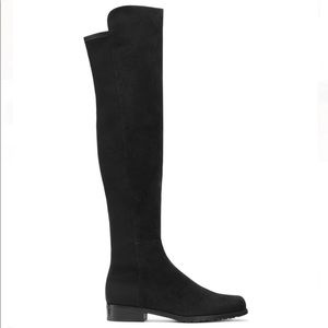 Stuart Weitzman 5050 Black Suede Knee High Boots